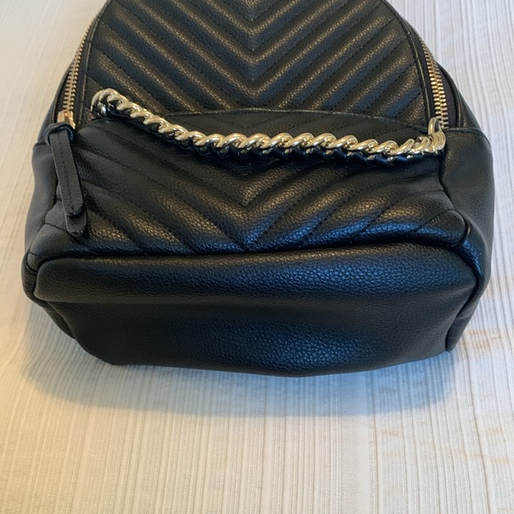 Victoria's Secret Quilted Black Backpack Purse - Picture 5 of 7